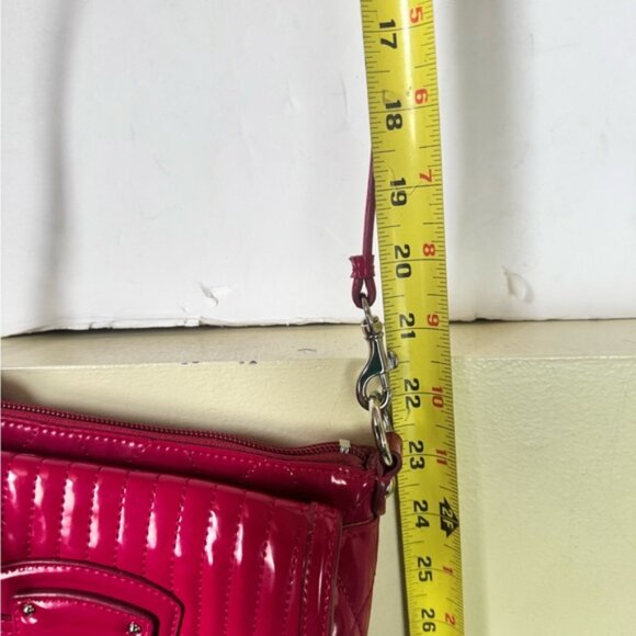 COACH Poppy Mini Willis Quilted Patent Leather Bag Crossbody Shoulder Turnlock - Picture 16 of 16